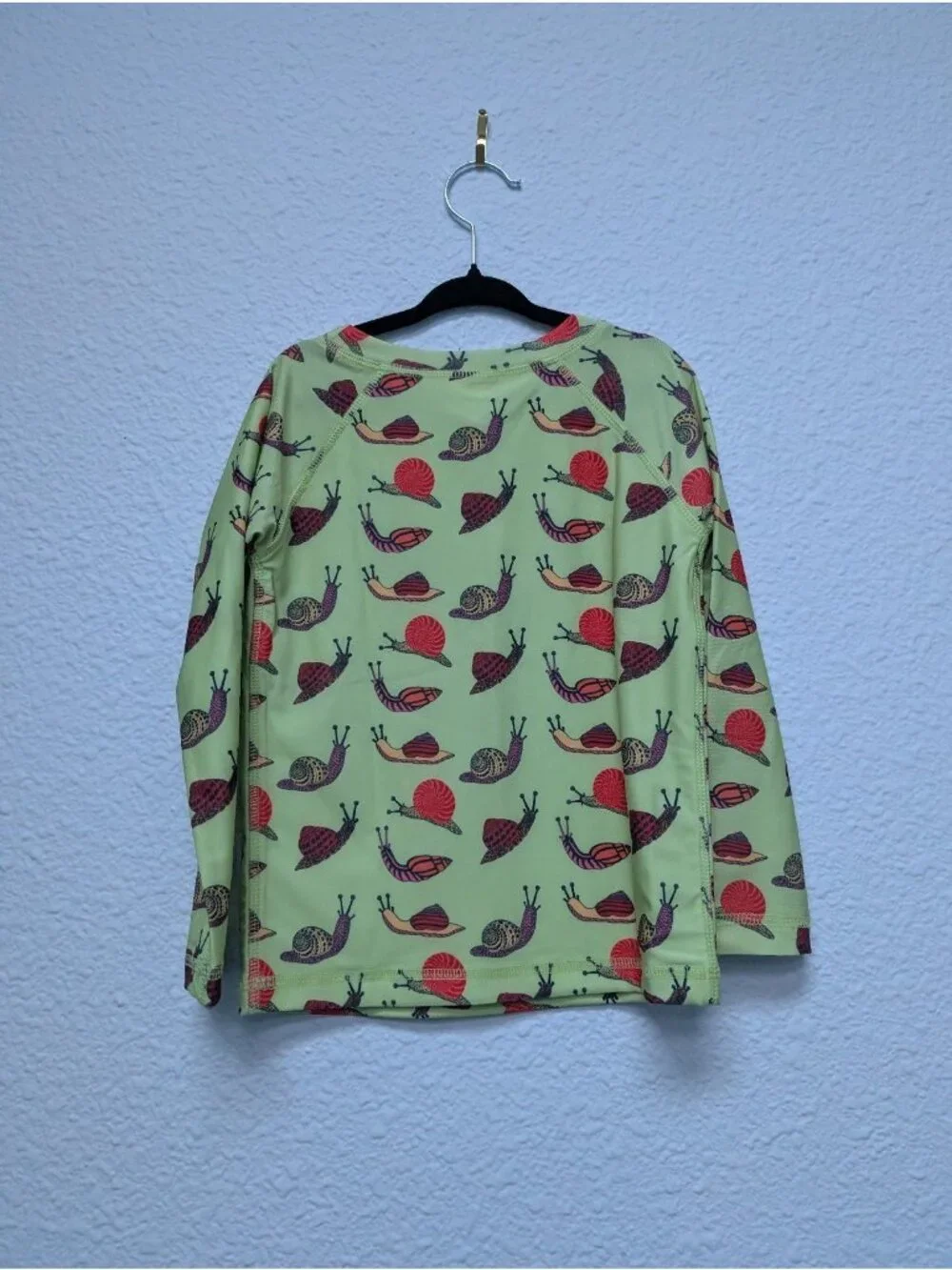 Kate Quinn Long Sleeve Top Rash Guard Tee 5Y Snails Swim Shirt Swimsuit